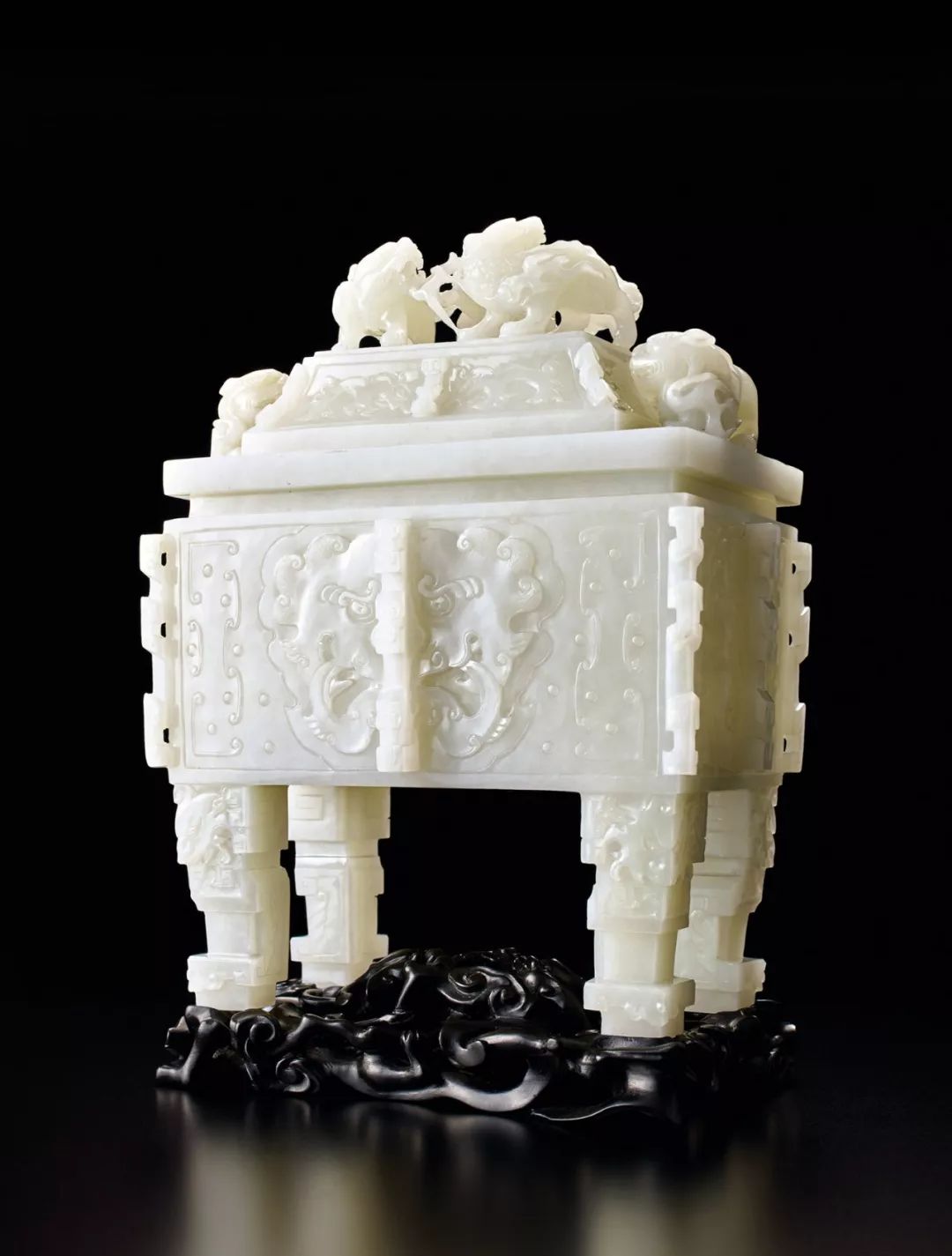 CM012 清代 白玉彫花文鎮 古美術 骨董品 古玩 時代物 古道具 中国美術